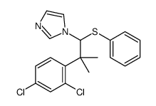 1-[2-(2,4-dichlorophenyl)-2-methyl-1-phenylsulfanylpropyl]imidazole结构式
