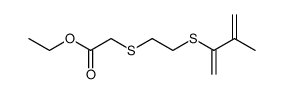 [2-(2-Methyl-1-methylene-allylsulfanyl)-ethylsulfanyl]-acetic acid ethyl ester结构式