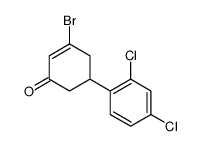 3-bromo-5-(2,4-dichlorophenyl)cyclohex-2-en-1-one Structure