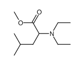 2-Diethylamino-4-methyl-pentanoic acid methyl ester Structure