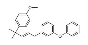 1-methoxy-4-[2-methyl-5-(3-phenoxyphenyl)pent-3-en-2-yl]benzene Structure