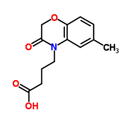 4-(2,3-DIHYDRO-6-METHYL-3-OXOBENZO[B][1,4]OXAZIN-4-YL)BUTANOIC ACID结构式