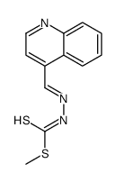 methyl N-(quinolin-4-ylmethylideneamino)carbamodithioate Structure