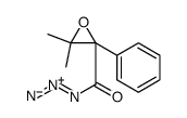 2-Oxiranecarbonyl azide, 3,3-dimethyl-2-phenyl结构式