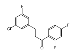 3-(3-CHLORO-5-FLUOROPHENYL)-2',4'-DIFLUOROPROPIOPHENONE structure
