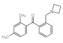 2'-AZETIDINOMETHYL-2,4-DIMETHYLBENZOPHENONE Structure