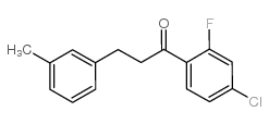 4'-CHLORO-2'-FLUORO-3-(3-METHYLPHENYL)PROPIOPHENONE结构式