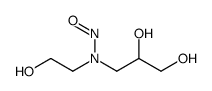 N-nitro-N-(2,3-dihydroxypropyl)-N-(2-hydroxyethyl)amine Structure