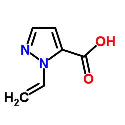 1-Vinyl-1H-pyrazole-5-carboxylic acid结构式