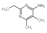 2-ethyl-5,6-dimethyl-pyrimidin-4-amine结构式