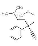 Benzeneacetonitrile, a-[2-(dimethylamino)ethyl]-a-[2-(methylthio)ethyl]- structure
