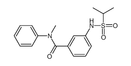 N-methyl-N-phenyl-3-(propan-2-ylsulfonylamino)benzamide结构式