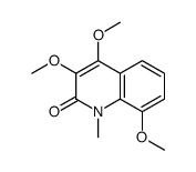 3,4,8-trimethoxy-1-methylquinolin-2-one Structure