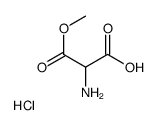 2-amino-3-methoxy-3-oxopropanoic acid hydrochloride Structure
