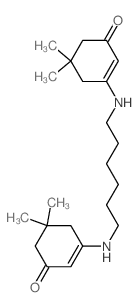 3-[6-[(5,5-dimethyl-3-oxo-1-cyclohexenyl)amino]hexylamino]-5,5-dimethyl-cyclohex-2-en-1-one structure