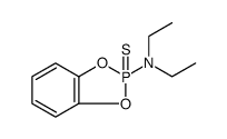 1,3,2-Benzodioxaphosphol-2-amine, N,N-diethyl-, 2-sulfide Structure