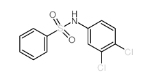 N-(3,4-Dichlorophenyl)benzenesulfonamide结构式