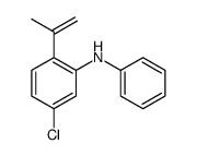5-chloro-N-phenyl-2-prop-1-en-2-ylaniline结构式