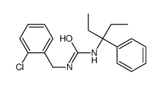 1-[(2-chlorophenyl)methyl]-3-(3-phenylpentan-3-yl)urea结构式