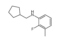 N-(cyclopentylmethyl)-2-fluoro-3-methylaniline Structure