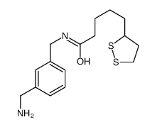 N-[[3-(aminomethyl)phenyl]methyl]-5-(dithiolan-3-yl)pentanamide Structure