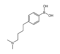 4-(4-(dimethylamino)butyl)phenylboronic acid结构式