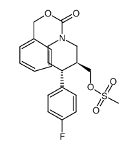 (3S,4R)-trans-1-benzyloxycarbonyl-4-(4-fluorophenyl)-3-methylsulfonyloxymethylpiperidine Structure