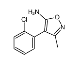 4-(2-chlorophenyl)-3-methyl-1,2-oxazol-5-amine structure