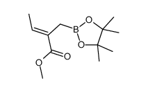 methyl (Z)-2-[(4,4,5,5-tetramethyl-1,3,2-dioxaborolan-2-yl)methyl]but-2-enoate Structure