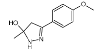 3-(4-methoxyphenyl)-5-methyl-4,5-dihydro-1H-pyrazol-5-ol Structure