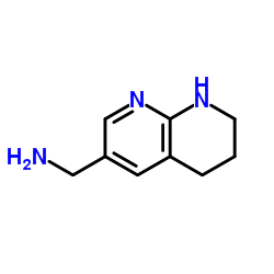 (5,6,7,8-四氢-[1,8]萘啶-3-基)-甲胺结构式