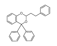 2-phenethyl-4,4-diphenyl-4H-benzo[d][1,3]dioxine结构式