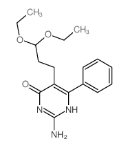 4(3H)-Pyrimidinone,2-amino-5-(3,3-diethoxypropyl)-6-phenyl- picture