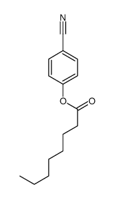 4-cyanophenyl octanoate structure