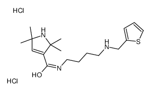 2,2,5,5-tetramethyl-N-[4-(thiophen-2-ylmethylamino)butyl]-1H-pyrrole-3-carboxamide,dihydrochloride Structure