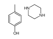 4-methylphenol,piperazine结构式