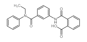 2-({3-[(Ethylanilino)carbonyl]anilino}carbonyl)-benzoic acid结构式