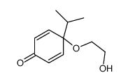 4-(2-hydroxyethoxy)-4-propan-2-ylcyclohexa-2,5-dien-1-one结构式