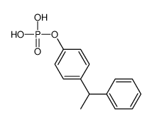 p-(1-phenylethyl)phenyl dihydrogen phosphate structure