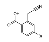 4-bromo-2-(cyanomethyl)benzoic acid Structure