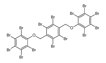 1,2,4,5-tetrabromo-3,6-bis[(pentabromophenoxy)methyl]benzene structure