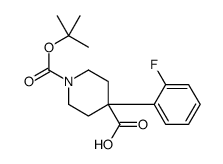 1-BOC-4-(2-FLUOROPHENYL)-4-PIPERIDINECARBOXYLIC ACID结构式