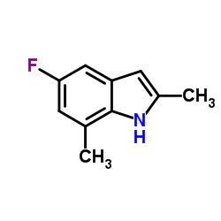 5-Fluoro-2,7-dimethyl-1H-indole structure