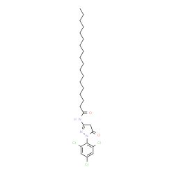 1-(2,4,6-Trichlorophenyl)-3-octadecanoylamino-2-pyrazolin-5-one structure