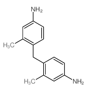 4-(4-氨基-2-甲基苄基)-3-甲基苯胺结构式