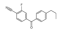 2-fluoro-4-(4-propylbenzoyl)benzonitrile Structure
