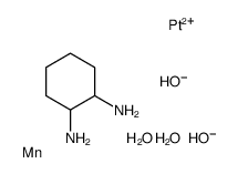 cyclohexane-1,2-diamine,dioxido(dioxo)manganese,platinum(2+)结构式