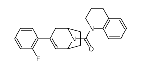 (3,4-dihydro-2H-quinolin-1-yl)-[3-(2-fluorophenyl)-8-azabicyclo[3.2.1]oct-2-en-8-yl]methanone Structure