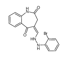 4-{[2-(2-bromophenyl)hydrazino]methylene}-3,4-dihydro-1H-[1]benzazepine-2,5-dione Structure