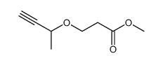 3-(1-methyl-prop-2-ynyloxy)-propionic acid methyl ester结构式